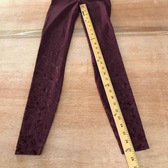 Lululemon Speed Wunder Mid Rise Tight 28" Leggings Women 2 Purple Speckle - Picture 7 of 15